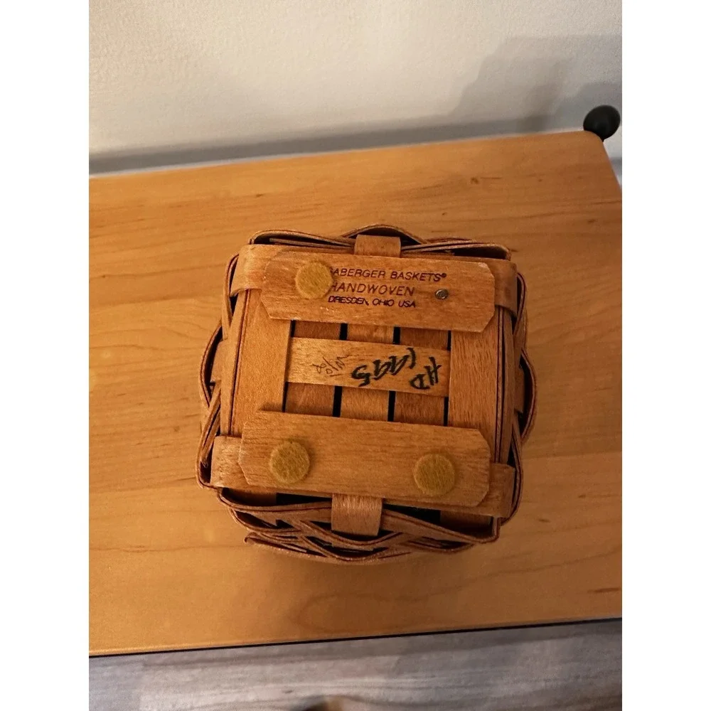 Longaberger Thyme Basket With‎ Green Liner And Liner